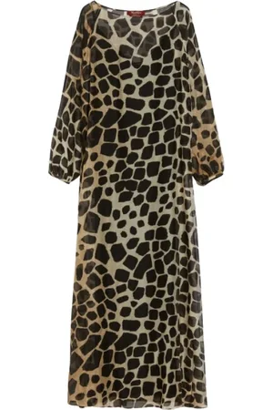 Max Mara Kleedjes, Dames, Veelkleurig, M, Katoen, Maxi-jurk