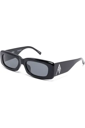 The Attico Accessoires, Dames, Zwart, ONE Size, Gebogen bril met beschermhoes