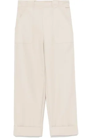 Max Mara Broeken, Dames, , S, Katoen, Cropped broek