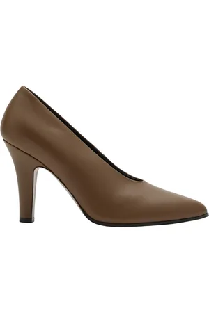 The Row Schoenen, Dames, Bruin, 39 1/2 EU, Leer, Prudens leren d`colleté