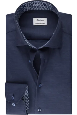 Stenströms Overhemden, Heren, Zwart, XL, Katoen, Formal Shirt