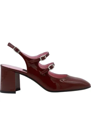 Carel Schoenen, Dames, Paars, 39 EU, Paarse Pumps met Gespen