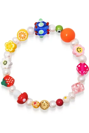 Nialaya Accessoires, Dames, Geel, S, Berry Pearl Armband