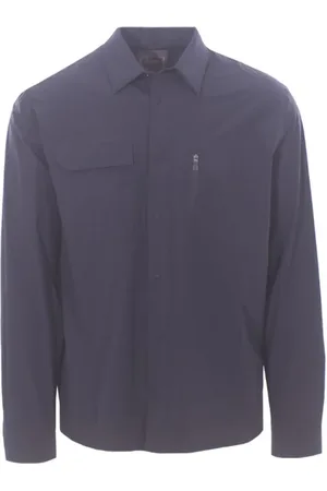 HERNO Overhemden, Heren, Blauw, XL, Blauw Shirt voor Mannen