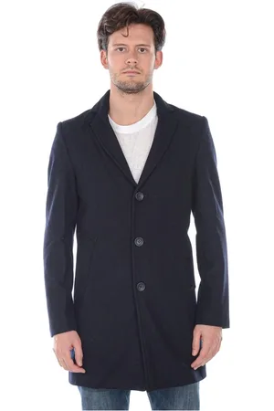 D.A. Daniele Alessandrini Mantels, Heren, Blauw, XL, Wol, Coats