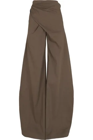 Cortana Broeken, Dames, Bruin, XL, Leer, Enveloping Cocoa Pants