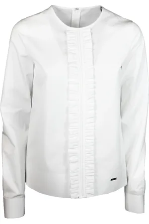Dsquared2 Blouses & Shirts, Dames, Wit, S, Katoen, 100c Camicia Blouse