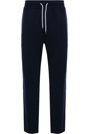 Brunello Cucinelli Broeken, Heren, Blauw, L, Elegante Lange Broek