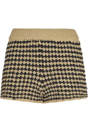 Alanui Korte broeken, Dames, , S, Katoen, Tropische Schaduw Shorts