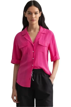 GANT Blouses & Shirts, Dames, Roze, S, Lichtgewicht Safari Blouse