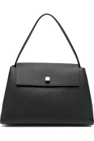 Khaite Tassen, Dames, Zwart, ONE Size, Zwarte Foldover Top Handtas