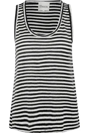 My Essential Wardrobe Tops, Dames, Zwart, XL, Gestreepte Top Zwart W.Witte Streep