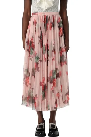 Serafini Rokken, Dames, Veelkleurig, S, Tule, Gedrukte Tule Rok