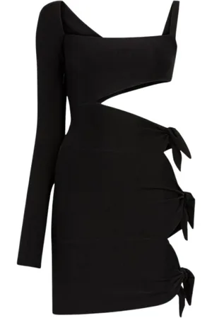 Roberto Cavalli Kleedjes, Dames, Zwart, L, Mini-jurk met Cut-Out Detail