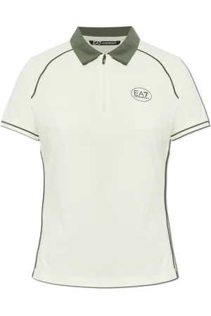 EA7 Tops, Dames, , L, Polo met Gedrukt Logo