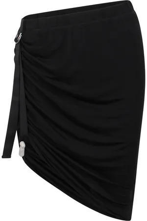 Helmut Lang Rokken, Dames, Zwart, M, Geplooide Wind Mini Rok