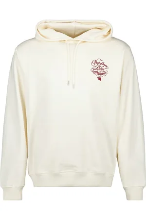 Drôle de Monsieur Sweatshirts & Hoodies, Heren, Wit, M, Katoen, Vine Slogan Hoodie