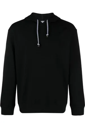 Brunello Cucinelli Sweatshirts & Hoodies, Heren, Zwart, S, Katoen, Zwarte Trui Travelwear Stijl
