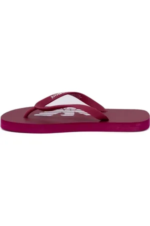Emporio Armani Schoenen, Dames, Rood, 37 EU, Rubberen Slippers