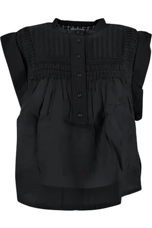 Isabel Marant Blouses & Shirts, Dames, Zwart, M, Leaza Top - Stijlvolle en Trendy Blouse
