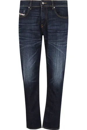 Diesel Jeans, Heren, Blauw, W29, Katoen, slim jeans 2019 d-strukt 09l 61