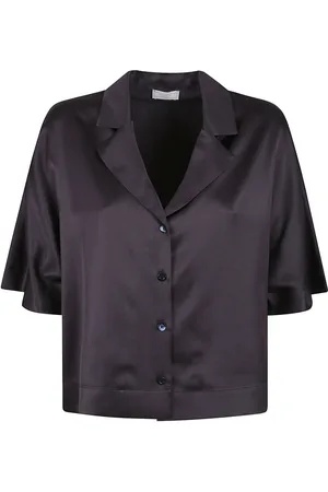 PESERICO SIGN Blouses & Shirts, Dames, Grijs, S, Grijze Shirt voor Vrouwen voor Casual Uitstapjes