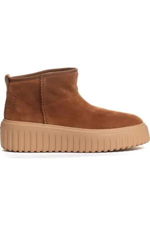 Hogan Schoenen, Dames, Bruin, 37 EU, Leer, Sneakers in Cuoio Stijl