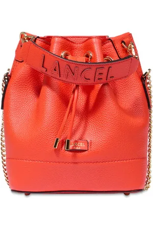 LANCEL Tassen, Dames, Oranje, ONE Size, Oranje Bucket Bag