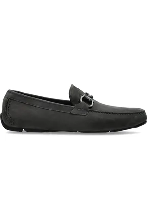Salvatore Ferragamo Schoenen, Heren, Grijs, 39 EU, Suède, Suède Loafers