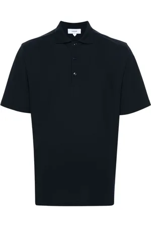 LARDINI Tops, Heren, Blauw, S, Katoen, Polo Shirt