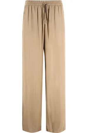 ERMANNO SCERVINO Broeken, Dames, Bruin, S, Zachte Joggingbroek met Trekkoord in de Taille