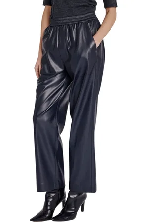 Berenice Broeken, Dames, Blauw, L, Leer, Broek Preston | Broek van imitatieleer