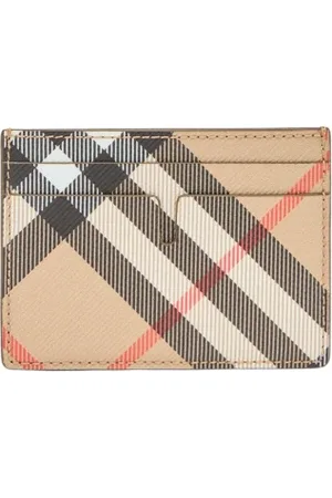 Burberry Accessoires, Heren, , ONE Size, Katoen, Check Kaarthouder