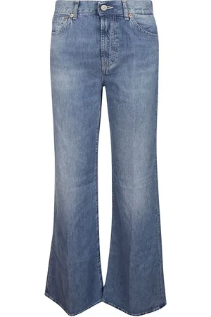 Dondup Jeans, Dames, Blauw, W29, Denim, Wide Leg Flared Jeans