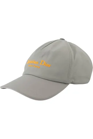 Dior Accessoires, Heren, Grijs, L, Katoen, Stijlvolle Couture Cap
