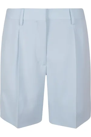 Burberry Korte broeken, Dames, Blauw, S, Polyester, Casual Shorts