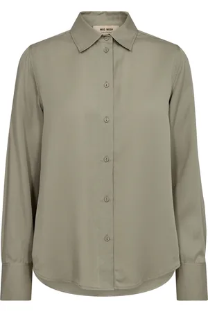 Mos Mosh Blouses & Shirts, Dames, Groen, M, Elegante Cnet Shirt