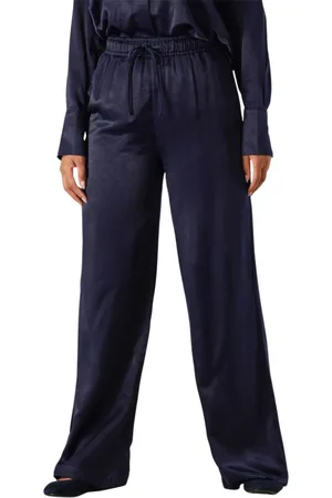 Dante 6 Broeken, Dames, Blauw, M, Polyester, Wijde Pijpen Broek