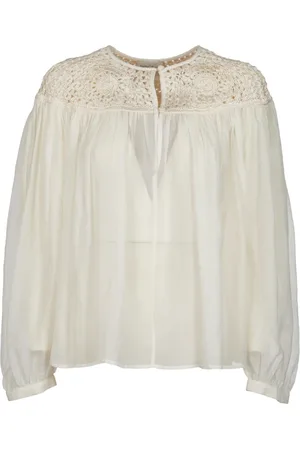 FORTE FORTE Blouses & Shirts, Dames, , M, Ivory Blouse Elegante Stijl