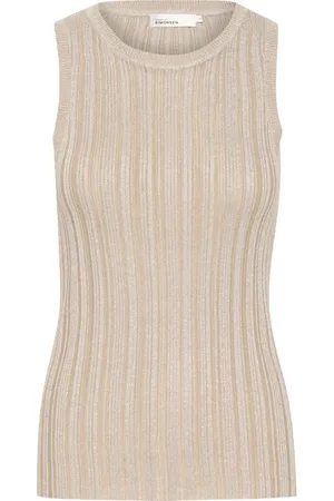 Karen by Simonsen Truien, Dames, , L, Slim-fit Tank Top Simply Taupe