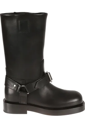 Burberry Schoenen, Dames, Zwart, 36 EU, Leer, LF Saddle Low High Boots