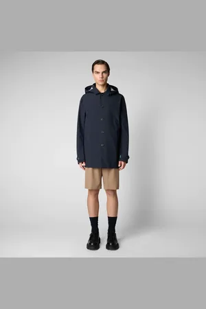 save the duck Jassen, Heren, Blauw, 3Xl, Polyester, Benjamin Regenjas