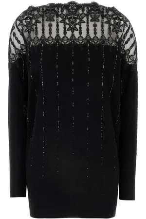 ERMANNO SCERVINO Truien, Dames, Zwart, S, Wol, Wollen Trui