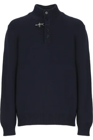 FAY Truien, Heren, Blauw, S, Wol, Turtleneck Sweater