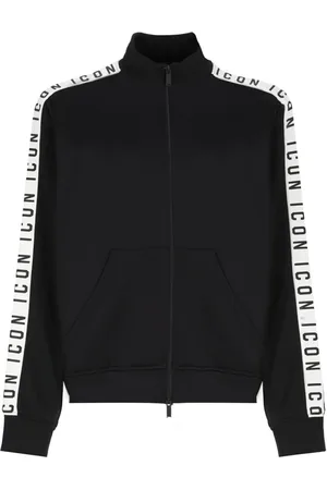 Dsquared2 Sweatshirts & Hoodies, Dames, Zwart, S, Katoen, Icon Sweatshirt met Rits