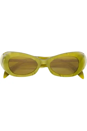 Retrosuperfuture Accessoires, unisex, Geel, ONE Size, Gedurfd Acid Geel Bril Izipho Mindless