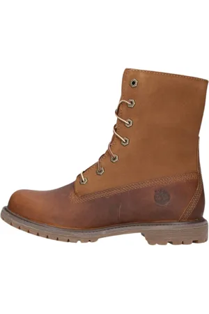 Timberland Schoenen, Dames, Bruin, 37 EU, Leer, Teddy Fleece Veterlaarzen