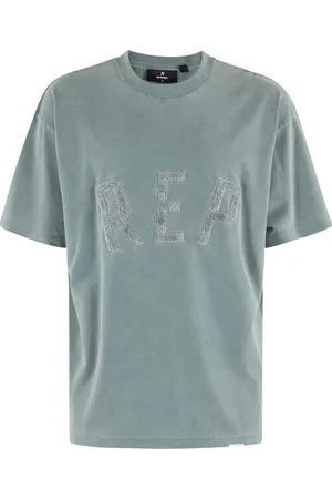 Represent Tops, Heren, Groen, M, Katoen, Groen Geborduurd T-shirt
