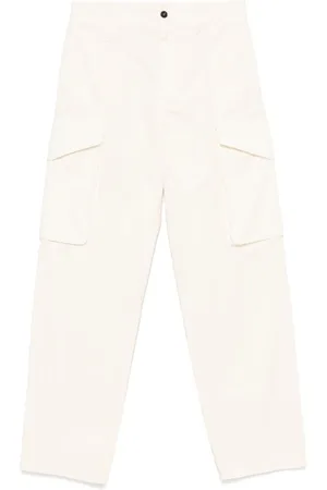 Msgm Broeken, Heren, Wit, S, Witte Broek met Verborgen Rits