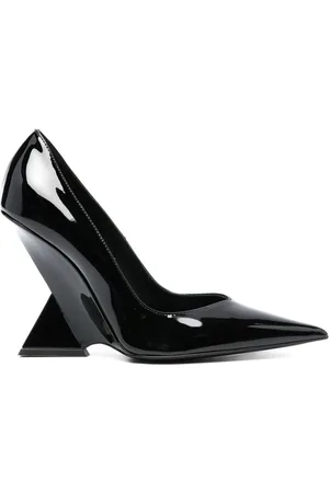 The Attico Schoenen, Dames, Zwart, 37 EU, Leer, Cheope Leren Pumps